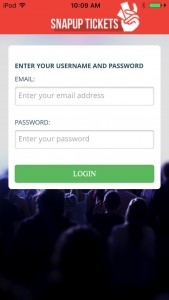 #EventProfs-Verify tickets quickly and easily with snap up tickets iPhone app